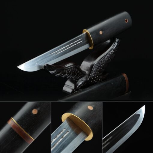 aikuchi tanto handmade japanese aikuchi tanto sword pattern steel truekatana