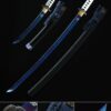 blue blade katana handmade japanese katana and tanto sword set with blue