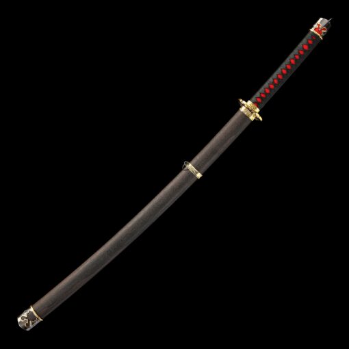 1045 carbon steel katana with raging fire style blade truekatana 6