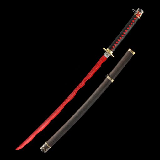 1045 carbon steel katana with raging fire style blade truekatana 7