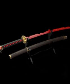 1045 carbon steel katana with raging fire style blade truekatana 8