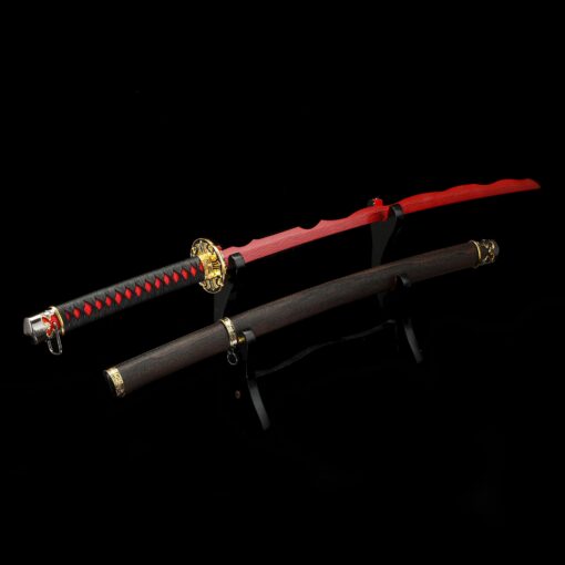 1045 carbon steel katana with raging fire style blade truekatana 8