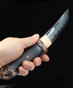 aikuchi tanto handmade japanese aikuchi tanto sword damascus steel 1 8