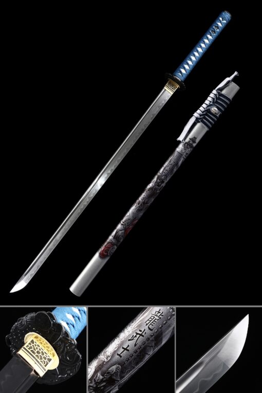 authentic ninja sword handmade japanese ninjato ninja sword real hamon full scaled