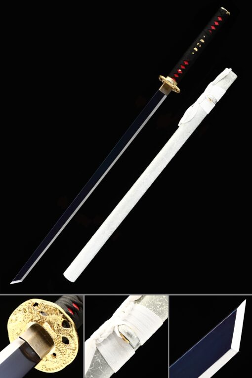 authentic ninja sword handmade japanese ninjato ninja swords with blue scaled