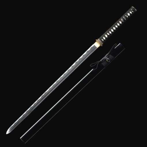 black ninjato handmade japanese ninjato sword 1045 carbon steel with black 2