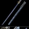 blue ninja sword handmade japanese ninjato ninja sword full tang with blue 1