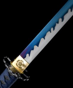 blue ninja sword handmade japanese ninjato ninja sword full tang with blue 10