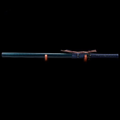 blue ninja sword handmade japanese ninjato ninja sword full tang with blue 5