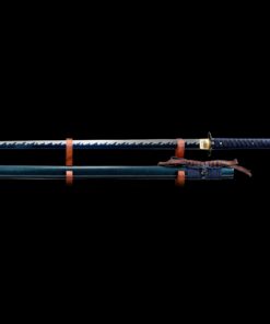 blue ninja sword handmade japanese ninjato ninja sword full tang with blue 6