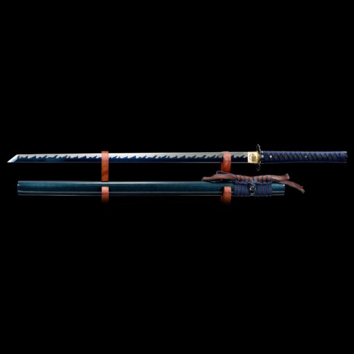 blue ninja sword handmade japanese ninjato ninja sword full tang with blue 6