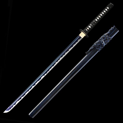 blue ninja sword handmade japanese ninjato ninja sword high manganese steel 2