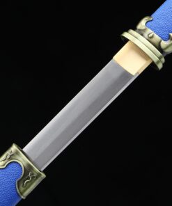 blue ninja sword handmade japanese ninjato ninja sword with blue scabbard 1 3