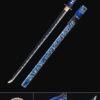 blue ninja sword handmade japanese ninjato ninja sword with blue scabbard