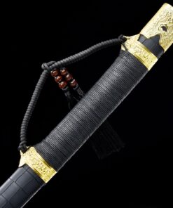 chinese dao handmade chinese dao sword spring steel full tang with black 6