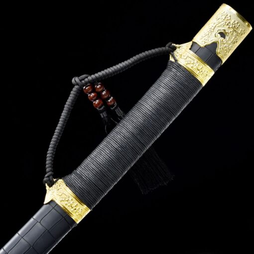 chinese dao handmade chinese dao sword spring steel full tang with black 6