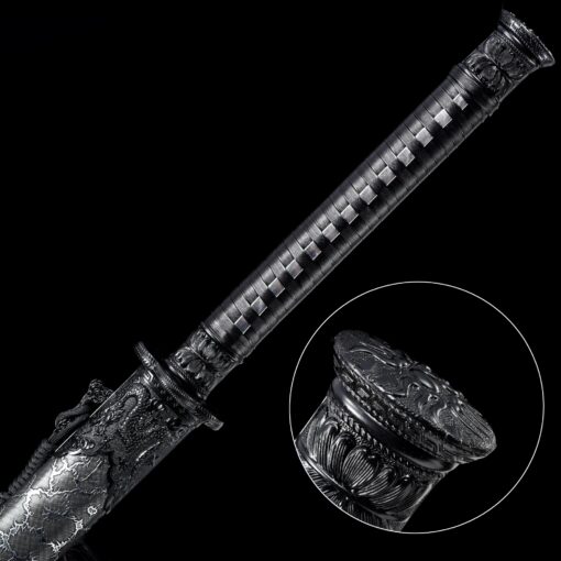 chinese dao sword handmade chinese dao sword high manganese steel full tang 6