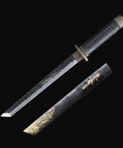 chinese tanto full handmade han dynasty retro theme hand forged black 2