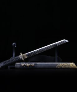 chinese tanto full handmade han dynasty retro theme hand forged black 3