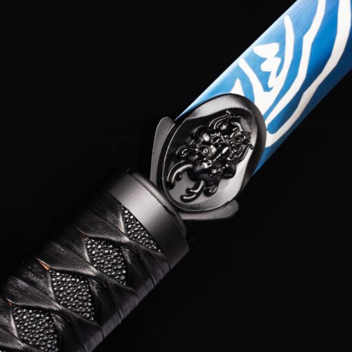 chokuto sword handmade chokuto ninjato sword high manganese steel no guard 8