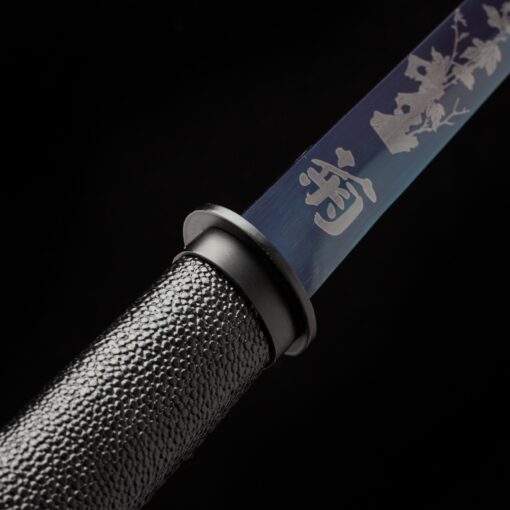 chokuto sword handmade chokuto ninjato sword high manganese steel with blue 17