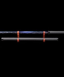 chokuto sword handmade chokuto ninjato sword high manganese steel with blue 4