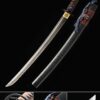 clay tempered wakizashi handmade t10 carbon steel real hamon japanese