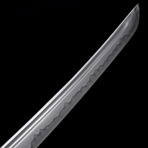 clay tempered wakizashi handmade t10 carbon steel real hamon japanese 11