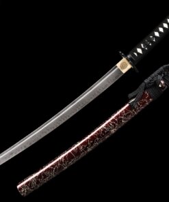 clay tempered wakizashi handmade t10 carbon steel real hamon japanese 3