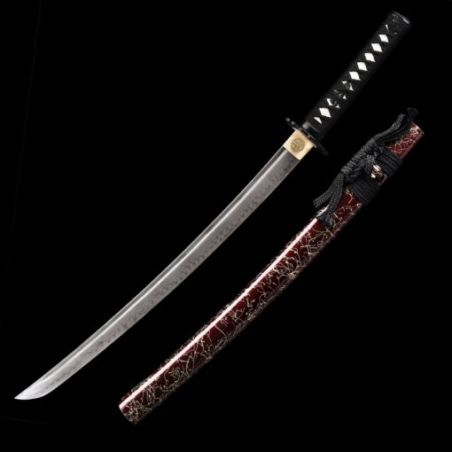 clay tempered wakizashi handmade t10 carbon steel real hamon japanese 4