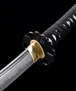 clay tempered wakizashi handmade t10 carbon steel real hamon japanese 7