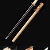 double edged katana handmade straight ninjato sword 1060 carbon steel full