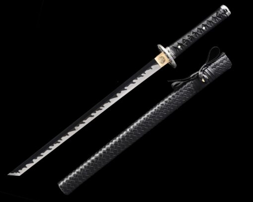 dragon ninja sword handmade japanese ninjato ninja sword with dragon tsuba 1