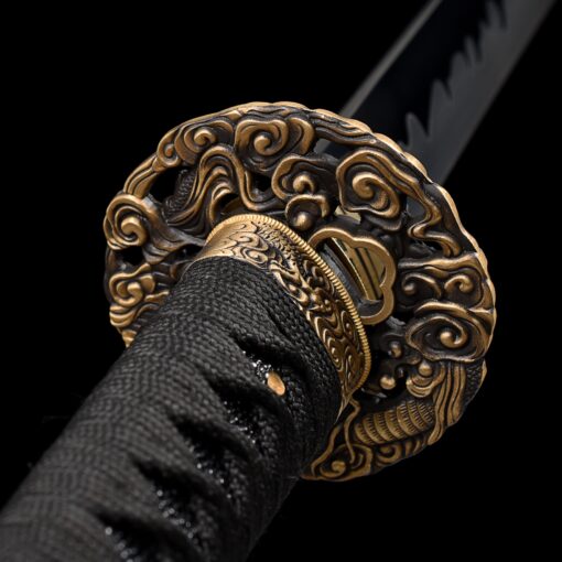 dragon ninja sword handmade japanese ninjato sword full tang with dragon 6