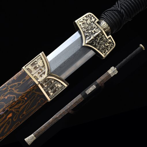 eight sided han sword high performance 1000 layer folded steel chinese han