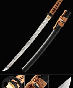 full tang wakizashi handmade high manganese steel real japanese wakizashi