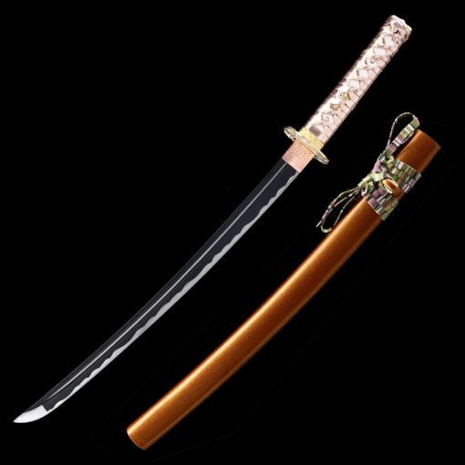 full tang wakizashi handmade high manganese steel sharpening real japanese 2