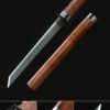 hamidashi tanto handmade japanese hamidashi tanto sword with brown scabbard