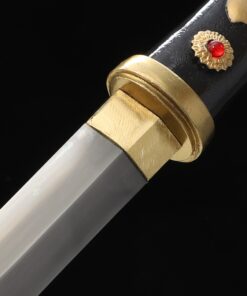 hamidashi tanto handmade japanese tanto sword with black saya truekatana 1