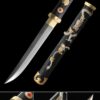 hamidashi tanto handmade japanese tanto sword with black saya truekatana