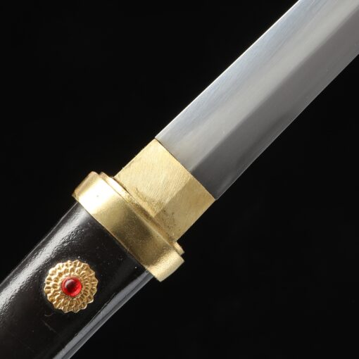 hamidashi tanto handmade japanese tanto sword with black saya truekatana 2