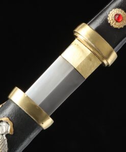 hamidashi tanto handmade japanese tanto sword with black saya truekatana 3