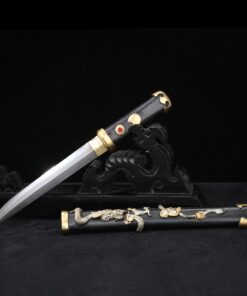 hamidashi tanto handmade japanese tanto sword with black saya truekatana 8