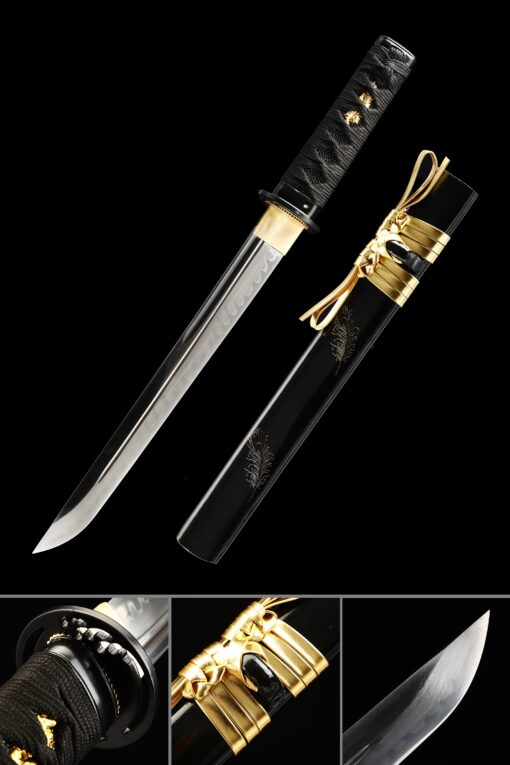 hamidashi tanto handmande japanese hamidashi tanto sword t10 carbon steel scaled