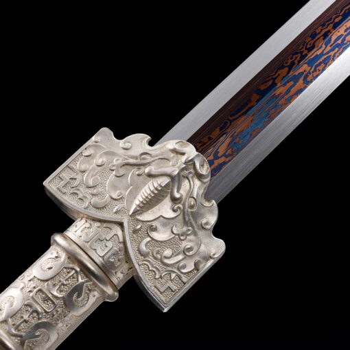 han dynasty sword high performance pattern steel red blade chinese han 1