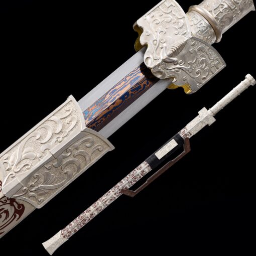 han dynasty sword high performance pattern steel red blade chinese han