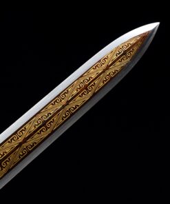 han jian sword handmade pattern steel red branding blade chinese han 6