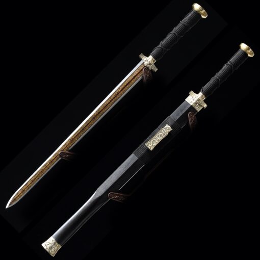 han jian sword handmade pattern steel red branding blade chinese han 7