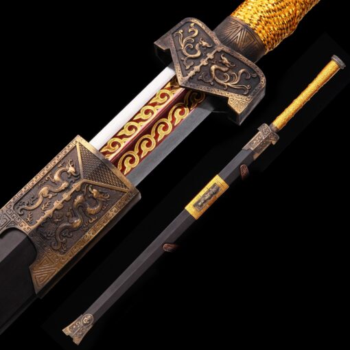 han jian sword high performance manganese steel red blade chinese han