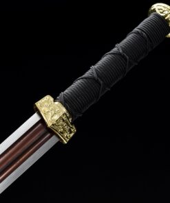 han sword handmade pattern steel red blade chinese han dynasty sword with 1